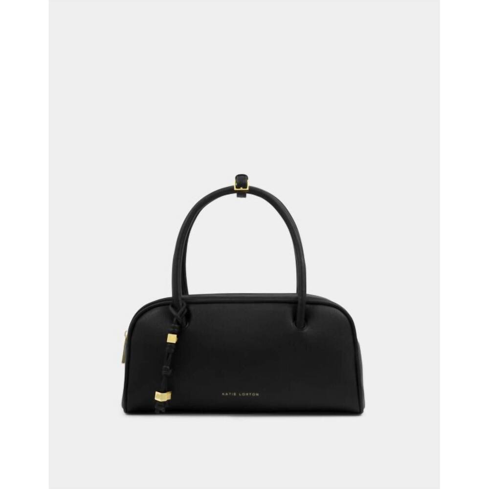 NEW KATIE LOXTON women's hadley bowling bag in black